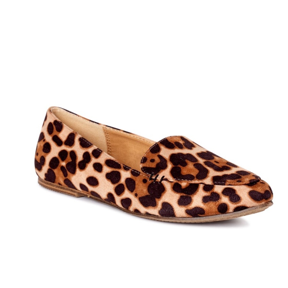 Time and Tru Animal Print Flats